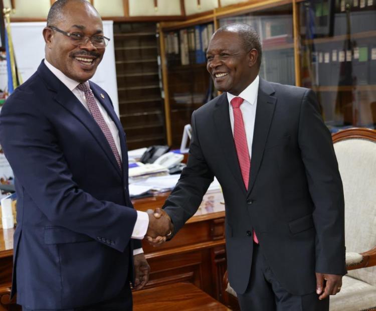 AfDB Sec. General Pays Courtesy Call to CS Prof. Ndungu